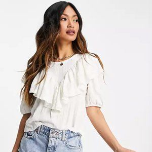 NWT Mango Ruffle Tee